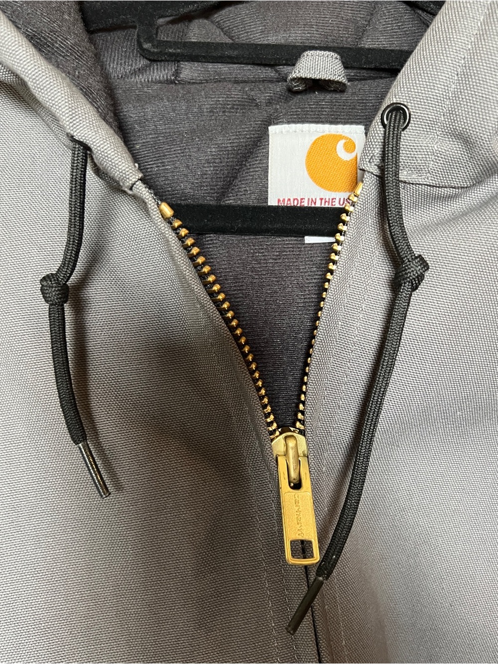 Vintage-Never Worn Men’s Hooded Zip Sweater - Grey